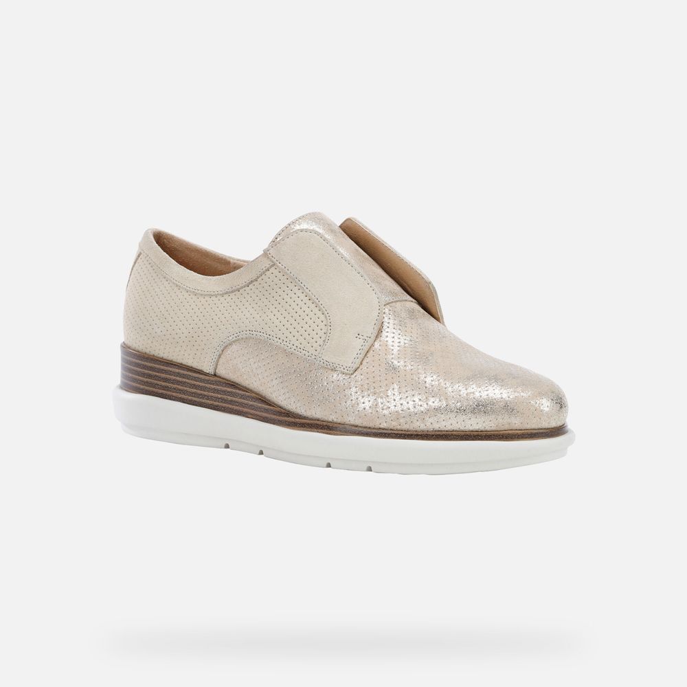 Mocassins Geox Senhora Bege - Samuela - MIVGZ5932